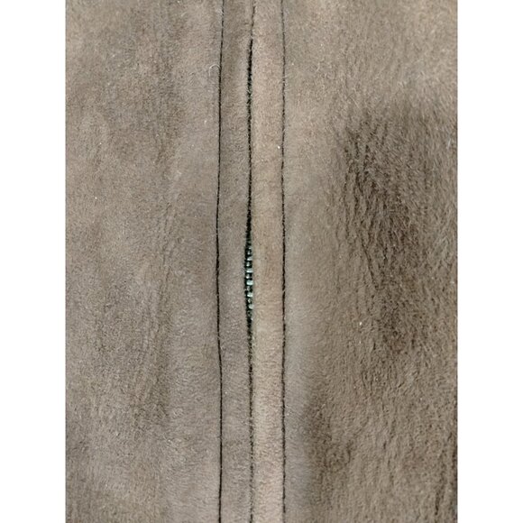 Vtg 90s Polo Ralph Lauren Chocolate Brown Suede Leather Bomber Jacket XXL Flight - Picture 5 of 16